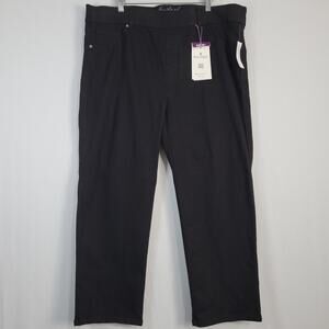 Gloria Vanderbilt Shape Effect Pull-on High Rise pants size 20WS black New